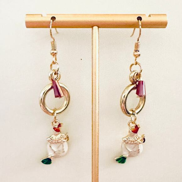 5 Pairs Assorted Christmas Earrings - Picture 3 of 6